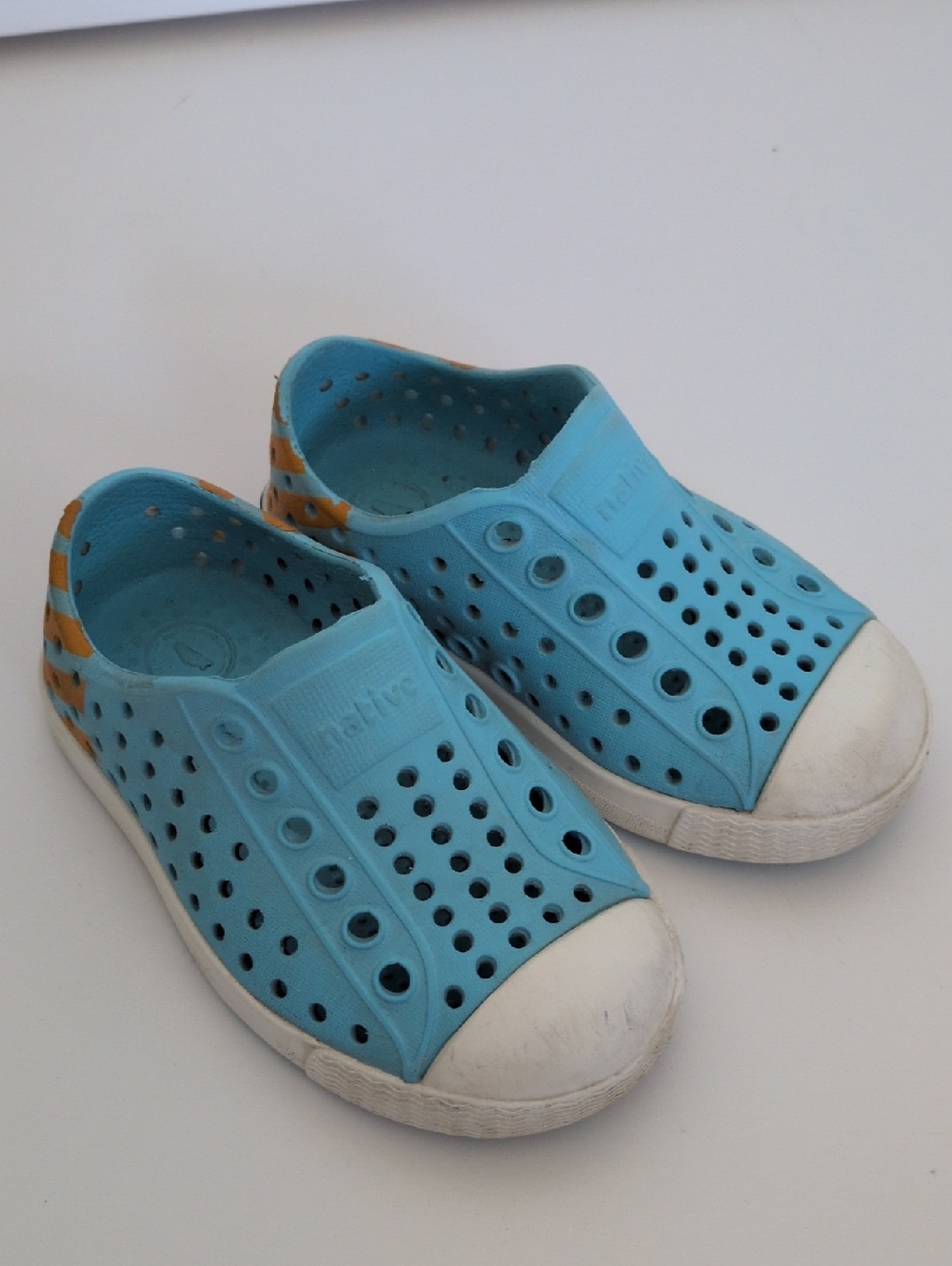 Native Jefferson Slip-On - Blue & Orange Hamachi Print - C5